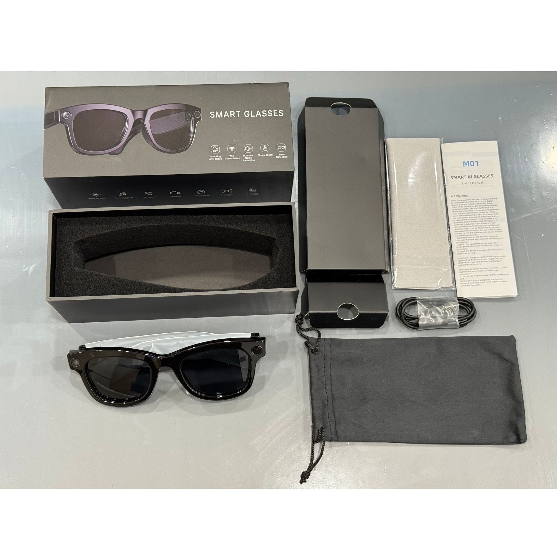 Lunettes de Soleil Intelligentes VisionConnect Sun X1 – Caméra HD & Bluetooth