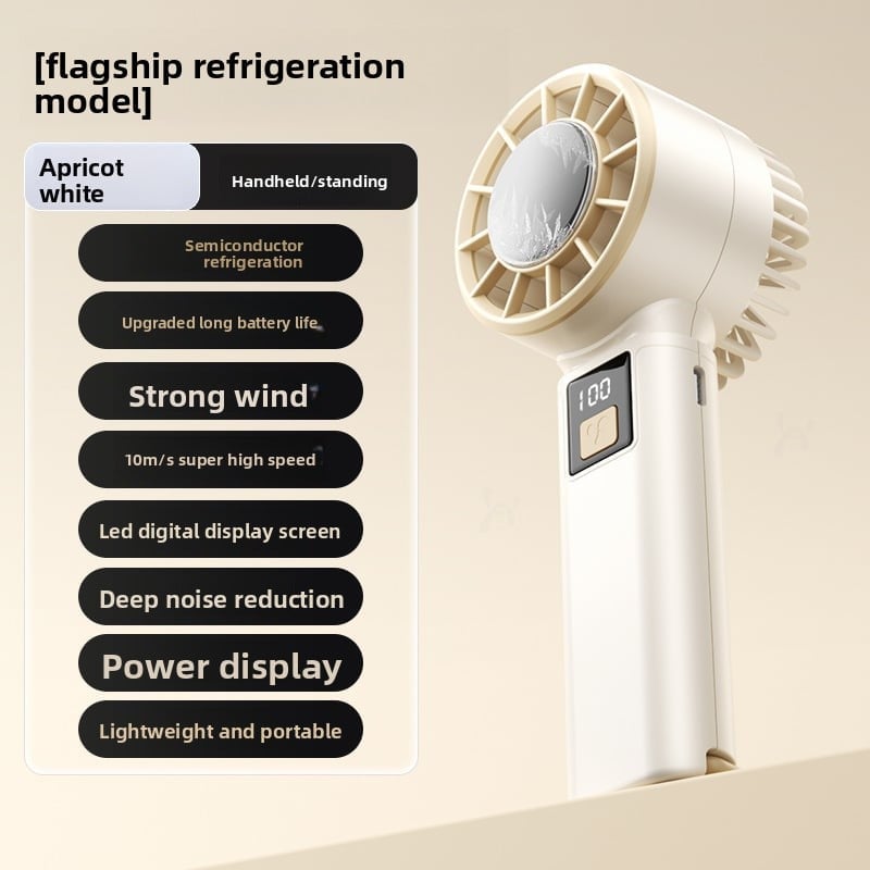 🌬️ Ventilateur Refroidissant Portable Apricot White TM – La Fraîcheur GLACIALE dans votre Main ! 🌬️