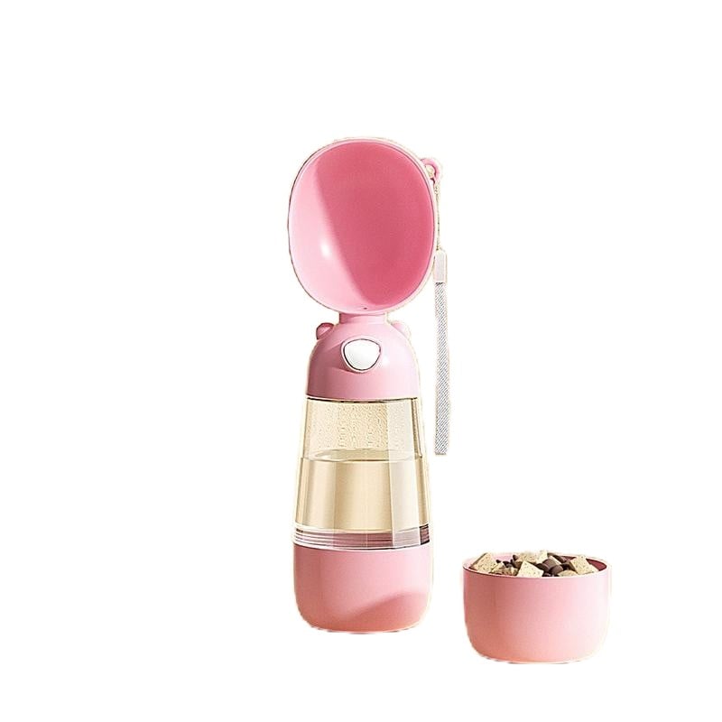 Distributeur Portable d’Eau & Croquettes 2-en-1 PetFlow GO – 400 mL/200 mL